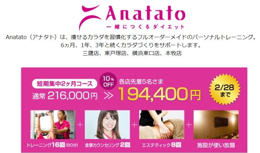 Anatato｜戸塚区のパーソナルトレーニングジム